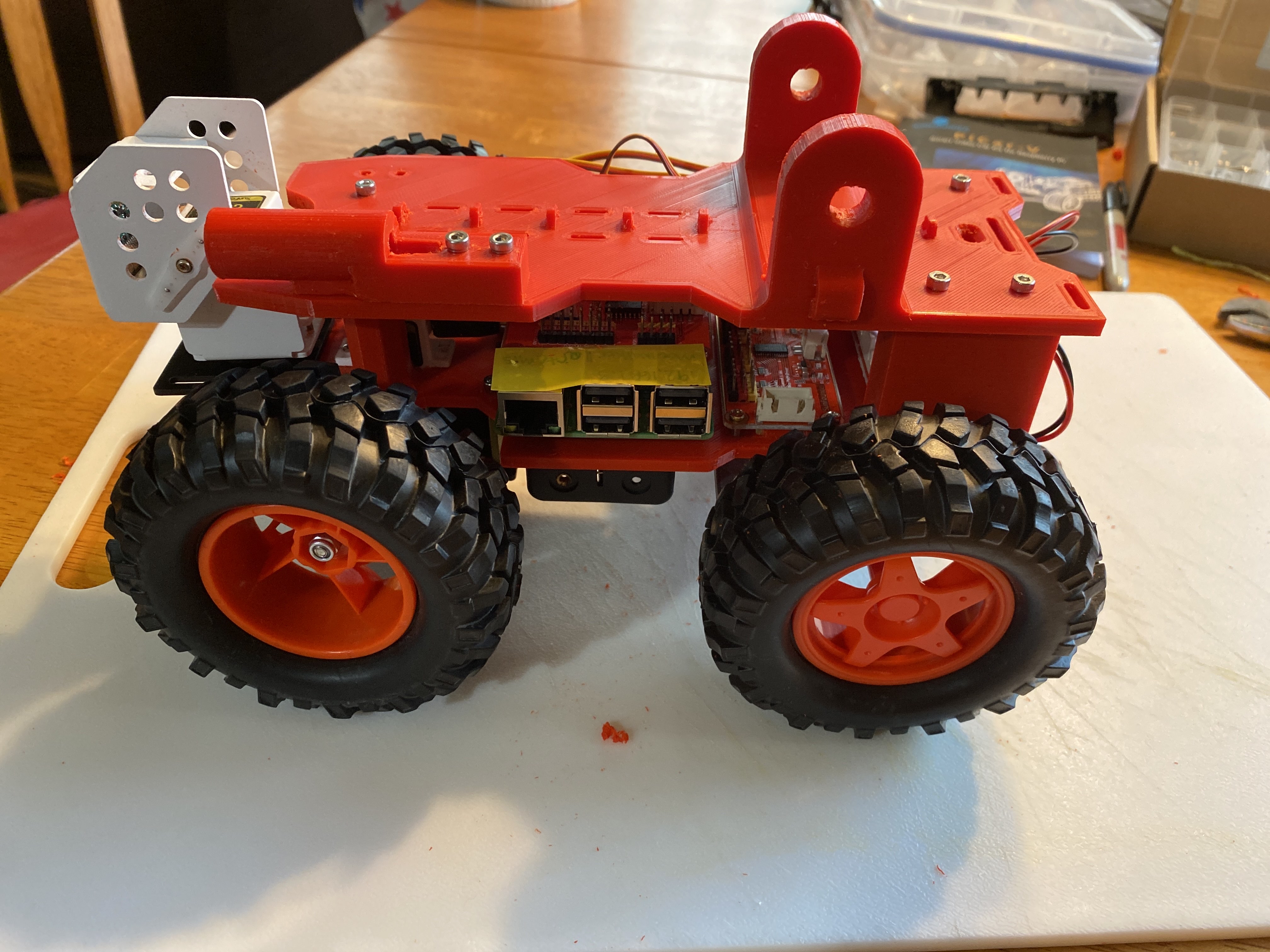 Partially Assembled Rover
